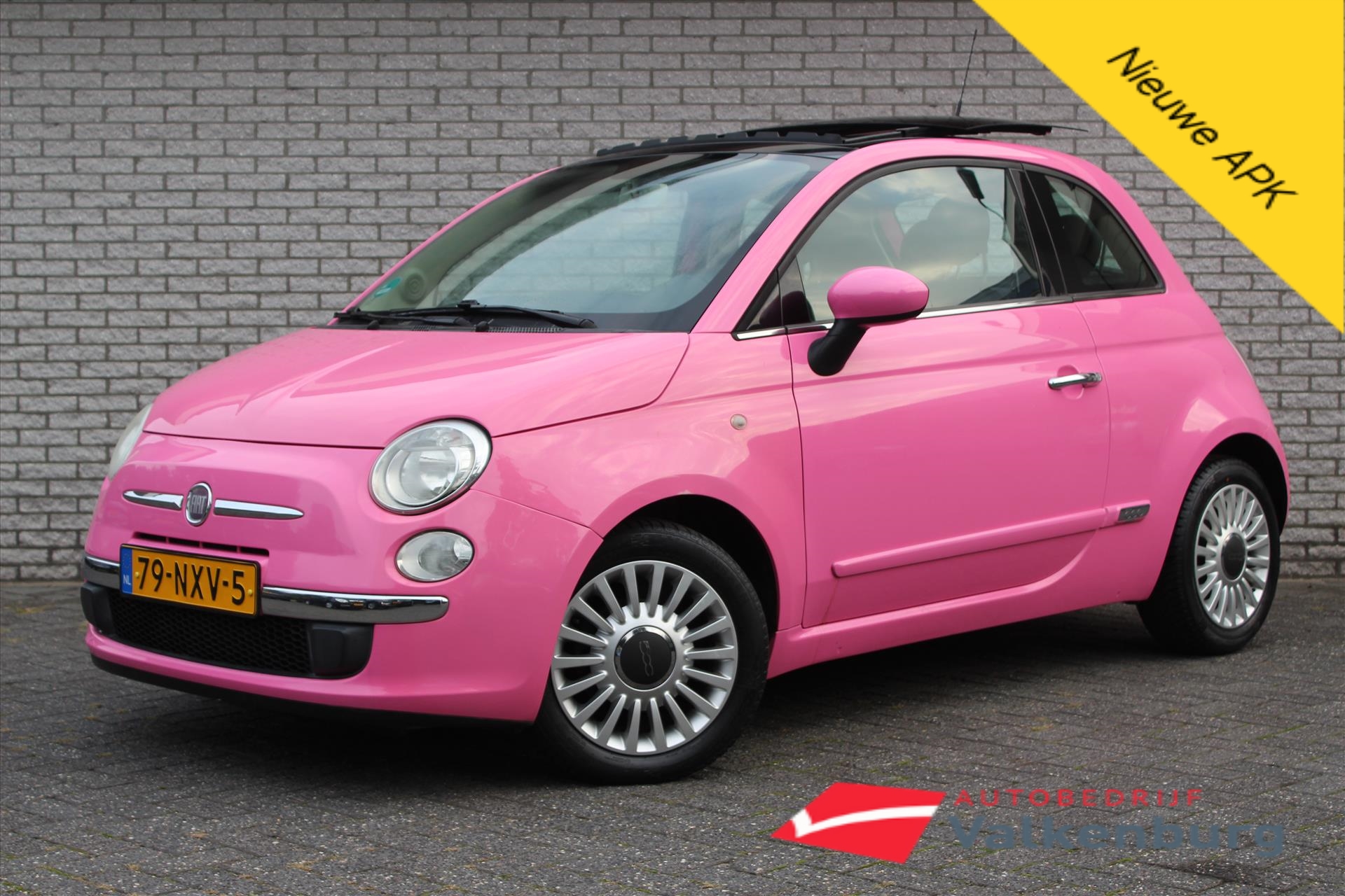 Afbeelding van de Fiat 500 1.2 Rosa | Automaat | Elektrisch schuifdak | Airco | LMV 15