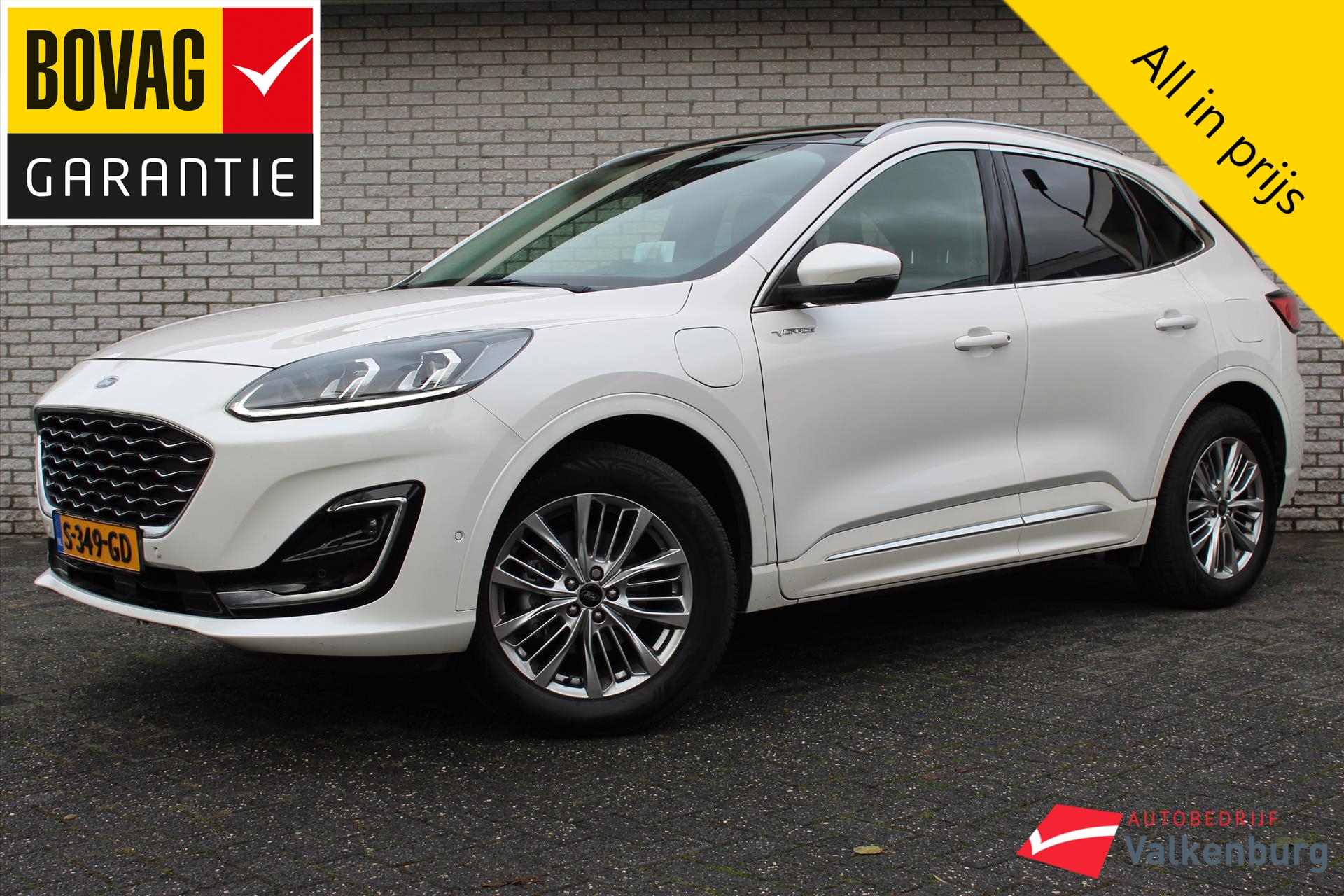 Afbeelding van de FORD Kuga 2.5 PHEV e-CVT 225pk Vignale | Trekhaak wegklapbaar | Camera | Carplay | PANO schuifdak | Stoelverwarming voor + achter | Stuurverwarming | ACC | PDC