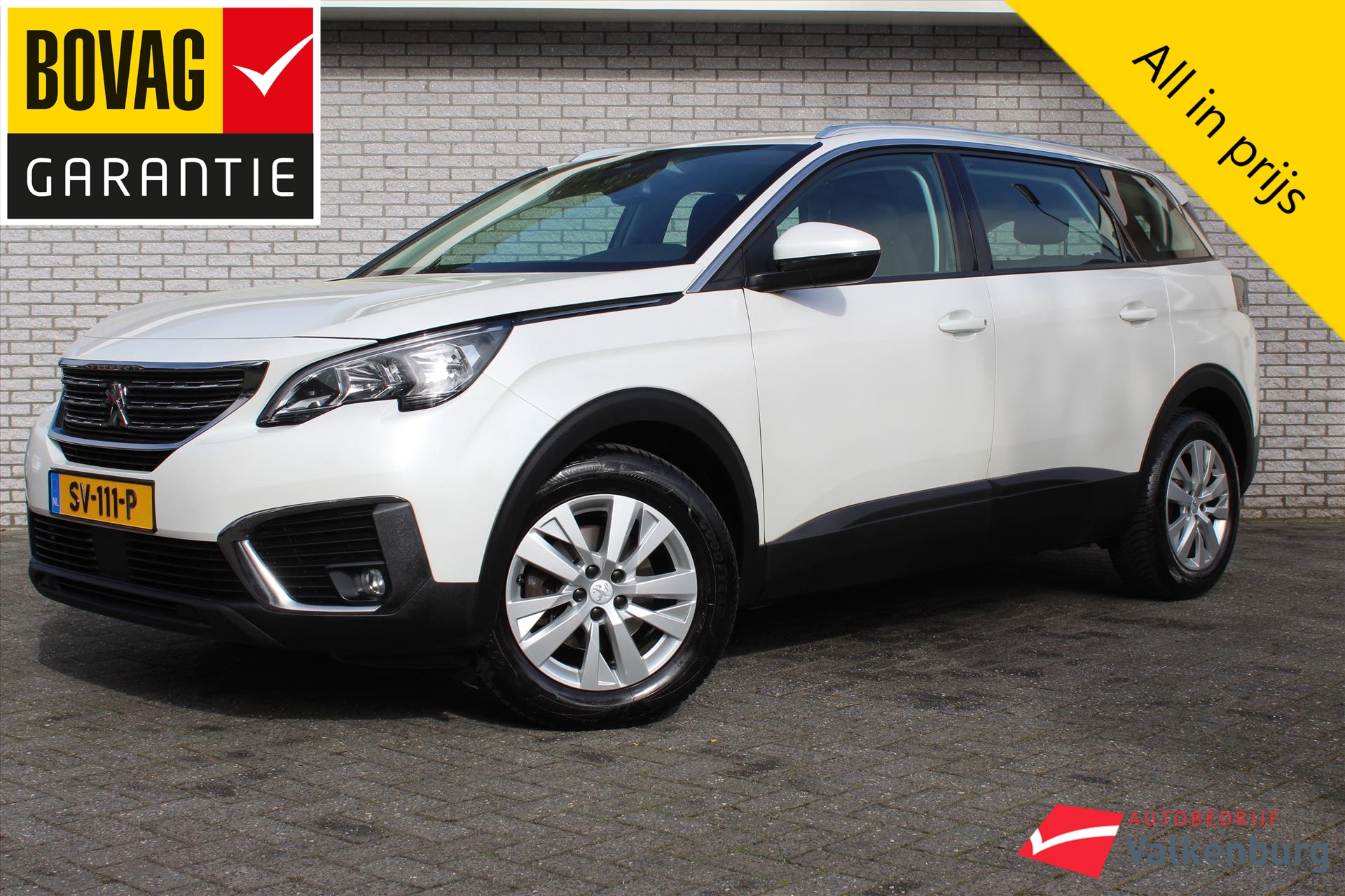 Afbeelding van de PEUGEOT 5008 1.2 PureTech Blue Lease Executive | 7-pers. | Trekhaak | Cruise | Climate | Draadloze telefoonlader | Carplay | NAVI | PDC  